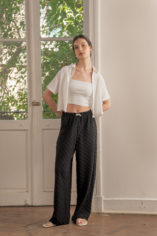 COQUETTE PANTS - BLACK