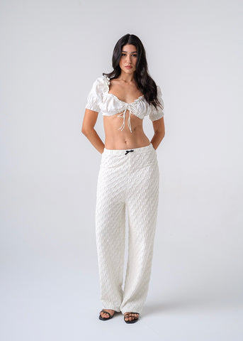COQUETTE PANTS VANILLA